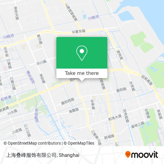 上海叠峰服饰有限公司 map