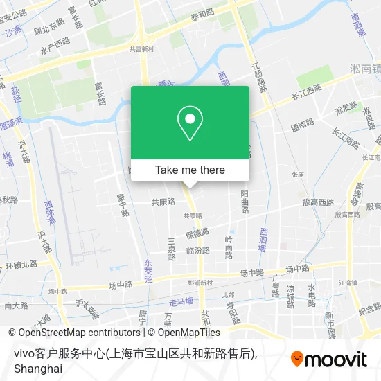 vivo客户服务中心(上海市宝山区共和新路售后) map