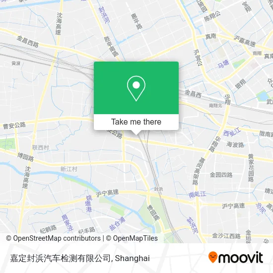 嘉定封浜汽车检测有限公司 map