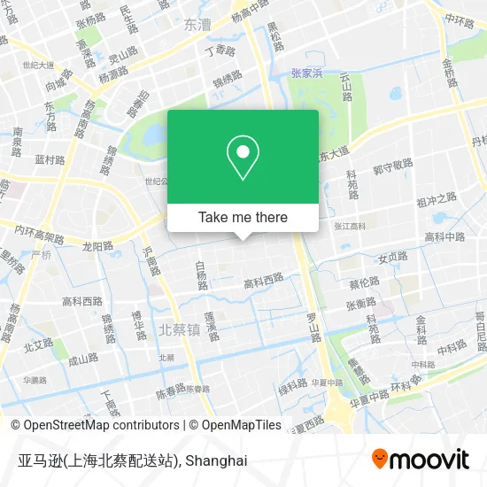 亚马逊(上海北蔡配送站) map