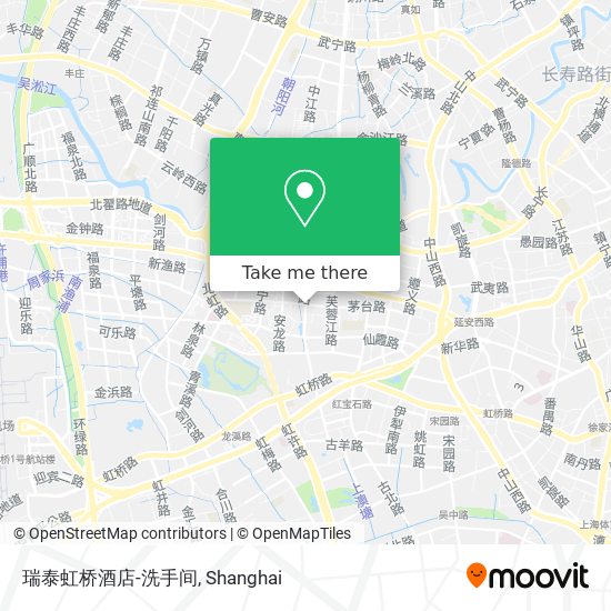 瑞泰虹桥酒店-洗手间 map