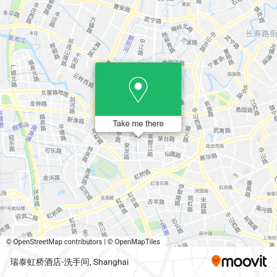 瑞泰虹桥酒店-洗手间 map