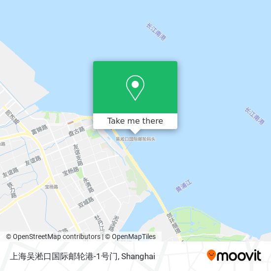 上海吴淞口国际邮轮港-1号门 map