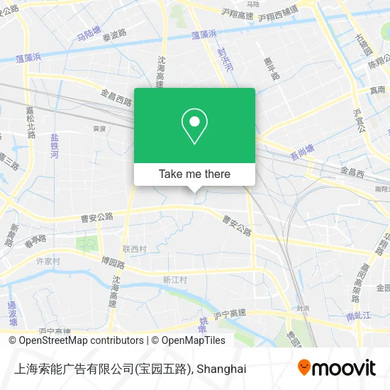 上海索能广告有限公司(宝园五路) map