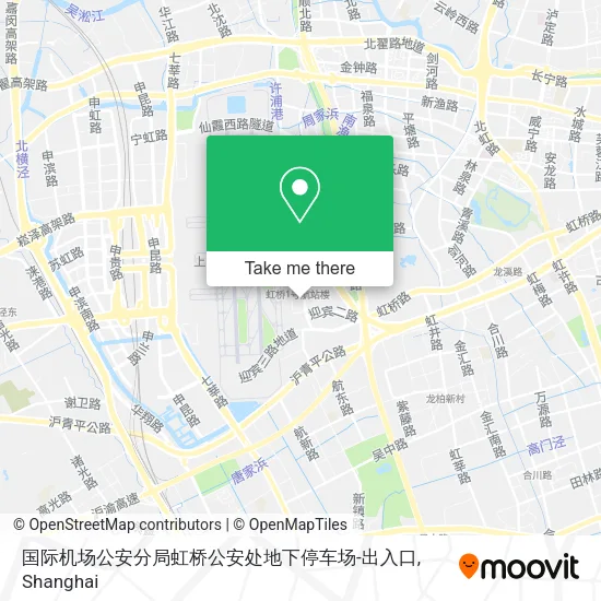 国际机场公安分局虹桥公安处地下停车场-出入口 map