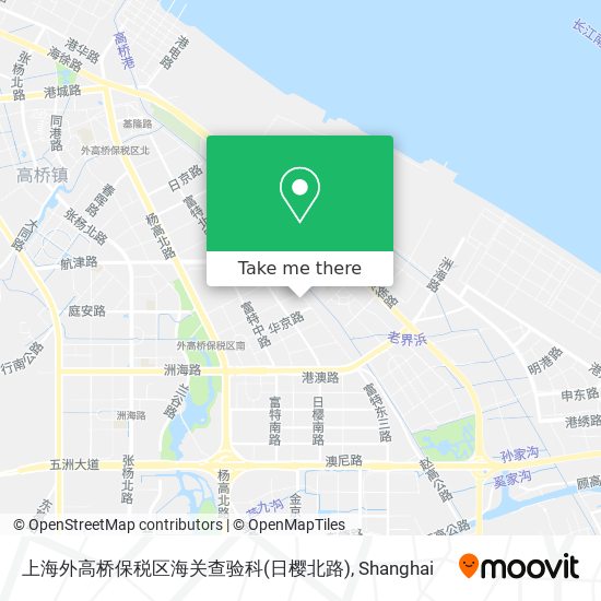 上海外高桥保税区海关查验科(日樱北路) map