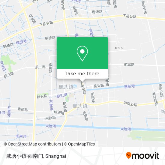咸塘小镇-西南门 map