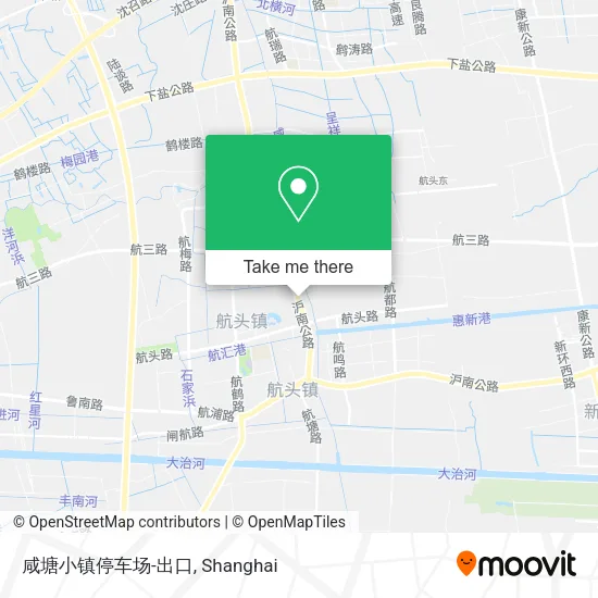 咸塘小镇停车场-出口 map