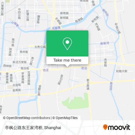 亭枫公路东王家湾桥 map