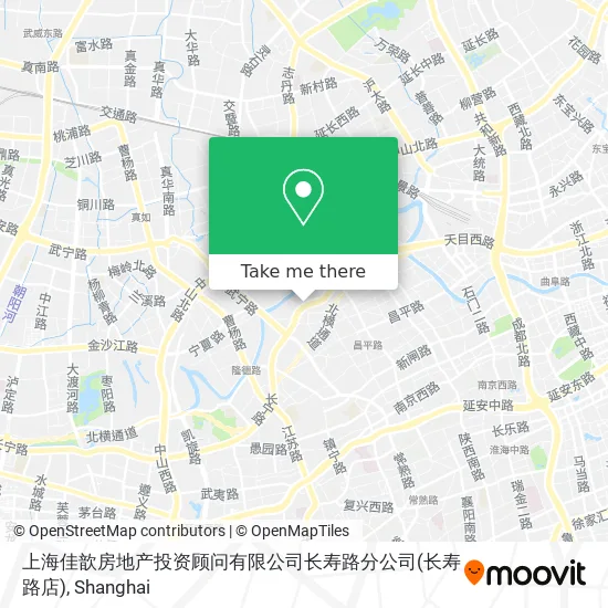 上海佳歆房地产投资顾问有限公司长寿路分公司(长寿路店) map