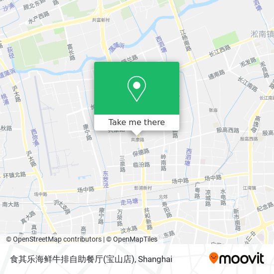 食其乐海鲜牛排自助餐厅(宝山店) map