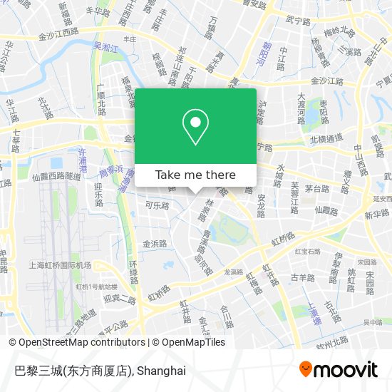 巴黎三城(东方商厦店) map