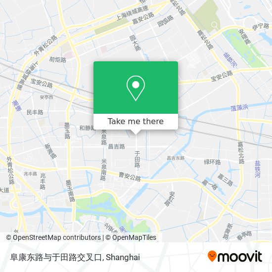 阜康东路与于田路交叉口 map