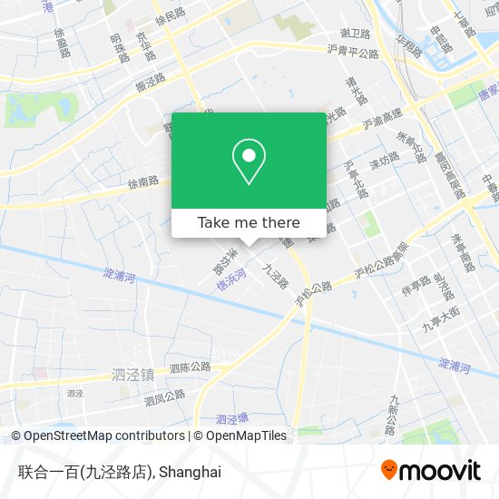 联合一百(九泾路店) map