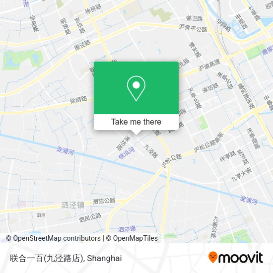 联合一百(九泾路店) map