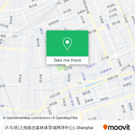 乒乓球(上海旗忠森林体育城网球中心) map