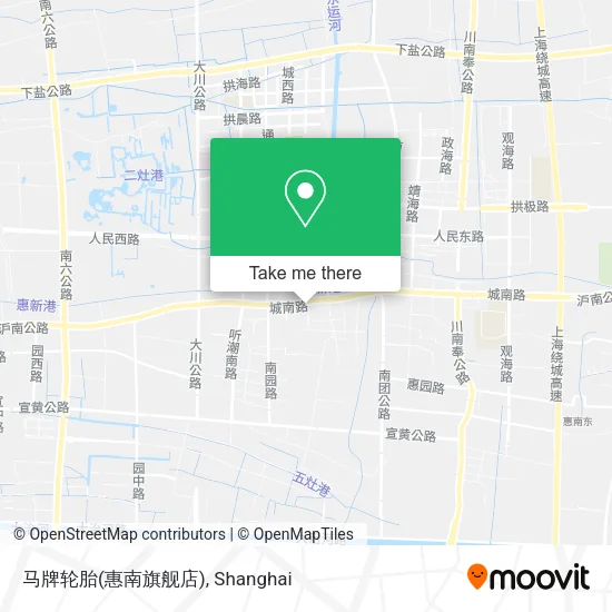 马牌轮胎(惠南旗舰店) map