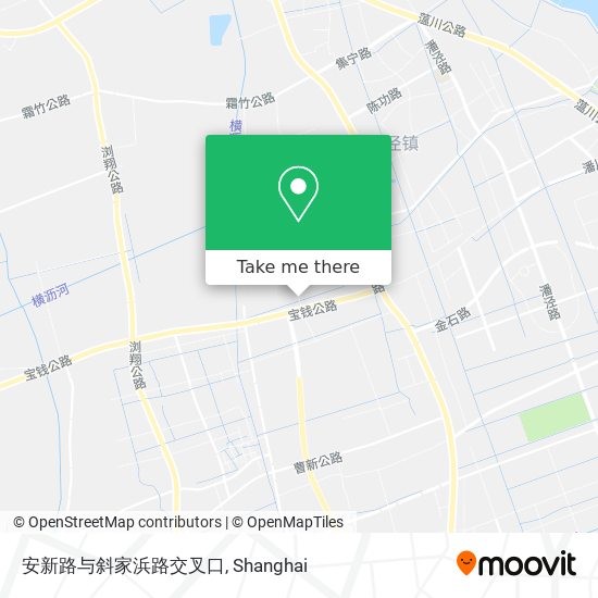 安新路与斜家浜路交叉口 map