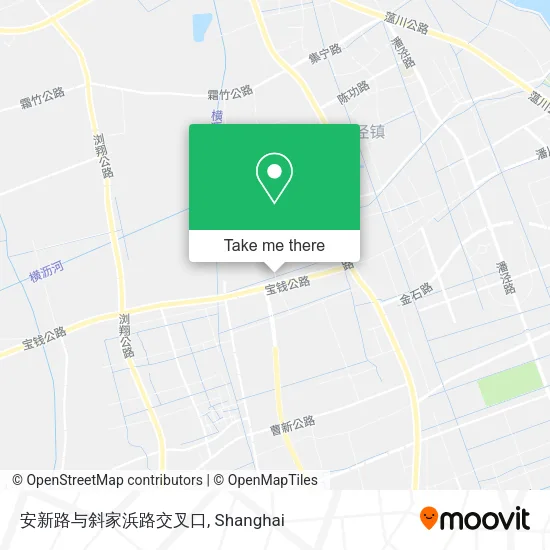 安新路与斜家浜路交叉口 map