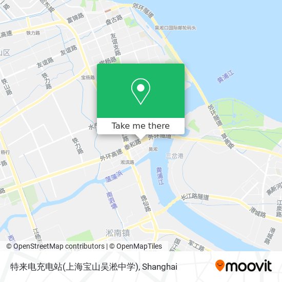 特来电充电站(上海宝山吴淞中学) map