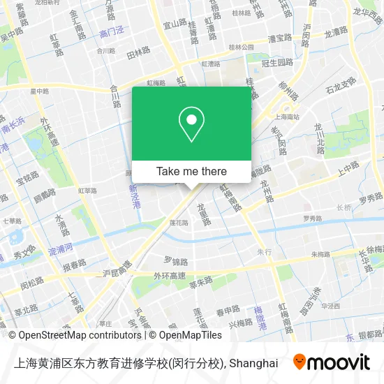 上海黄浦区东方教育进修学校(闵行分校) map