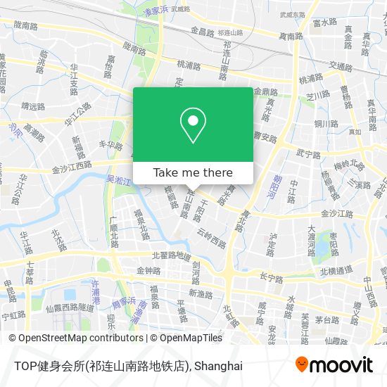 TOP健身会所(祁连山南路地铁店) map