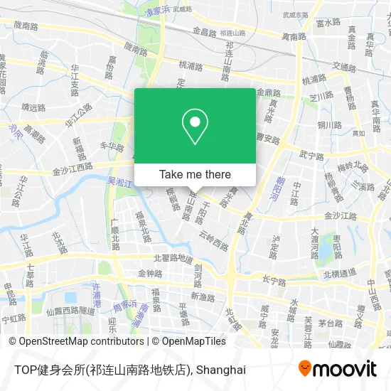 TOP健身会所(祁连山南路地铁店) map