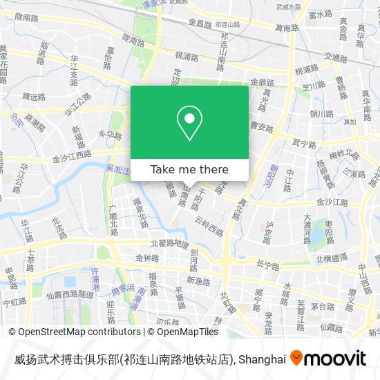 威扬武术搏击俱乐部(祁连山南路地铁站店) map