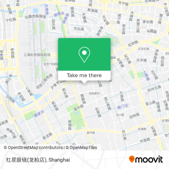 红星眼镜(龙柏店) map