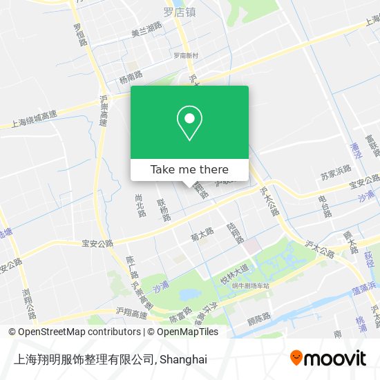 上海翔明服饰整理有限公司 map