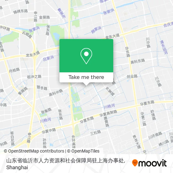 山东省临沂市人力资源和社会保障局驻上海办事处 map