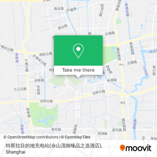 特斯拉目的地充电站(佘山茂御臻品之选酒店) map