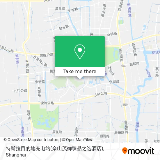 特斯拉目的地充电站(佘山茂御臻品之选酒店) map
