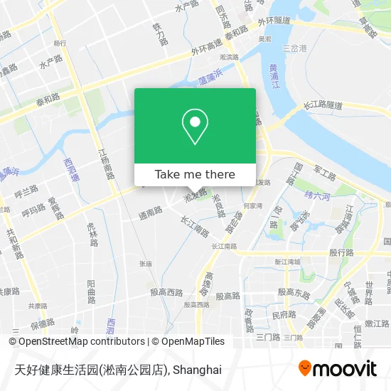 天好健康生活园(淞南公园店) map