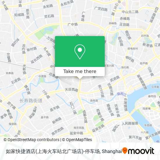 如家快捷酒店(上海火车站北广场店)-停车场 map