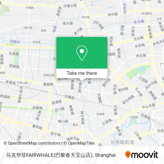 马克华菲FAIRWHALE(巴黎春天宝山店) map