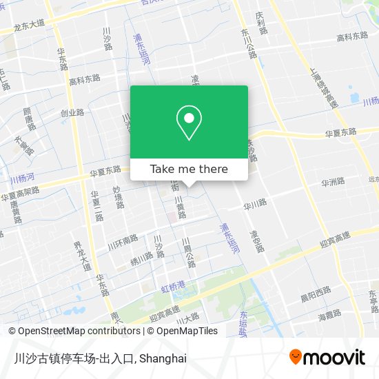 川沙古镇停车场-出入口 map