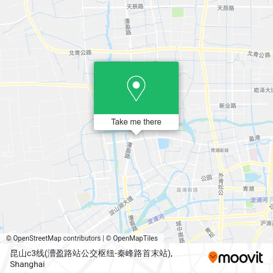 昆山c3线(漕盈路站公交枢纽-秦峰路首末站) map