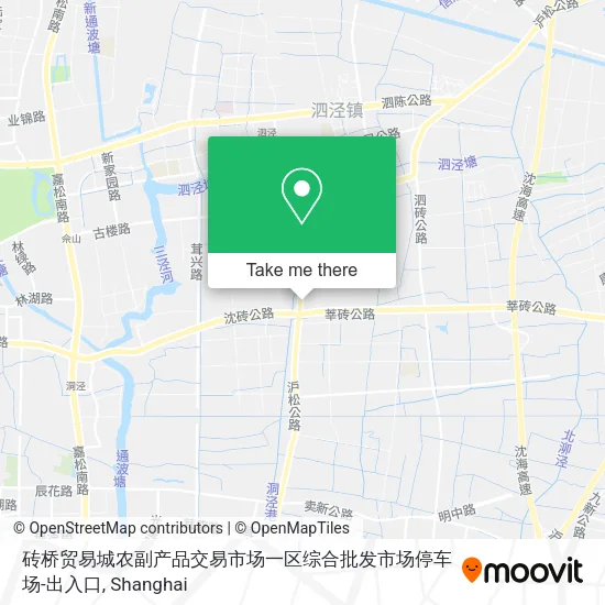 砖桥贸易城农副产品交易市场一区综合批发市场停车场-出入口 map