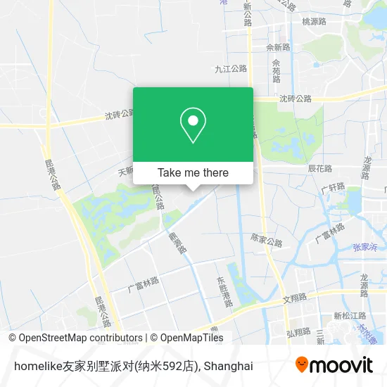 homelike友家别墅派对(纳米592店) map