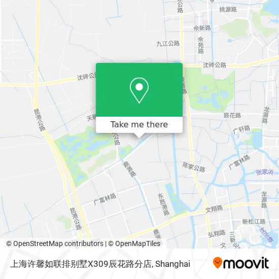 上海许馨如联排别墅X309辰花路分店 map