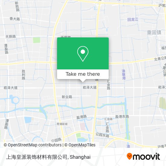 上海皇派装饰材料有限公司 map