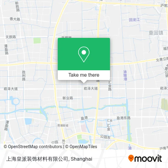 上海皇派装饰材料有限公司 map