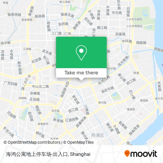 海鸿公寓地上停车场-出入口 map