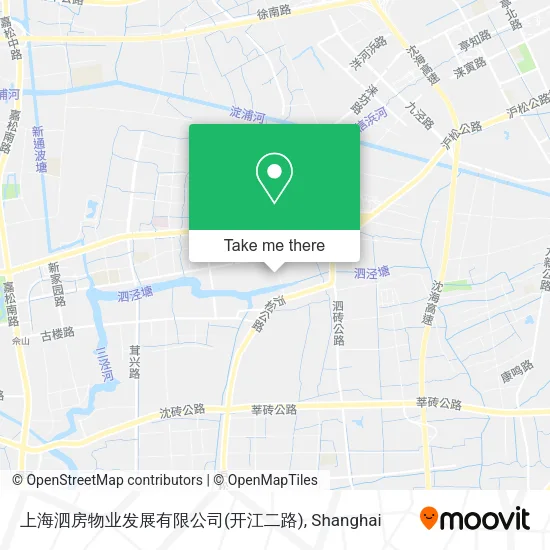 上海泗房物业发展有限公司(开江二路) map
