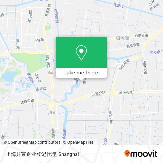 上海开宣企业登记代理 map
