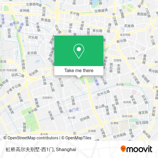 虹桥高尔夫别墅-西1门 map