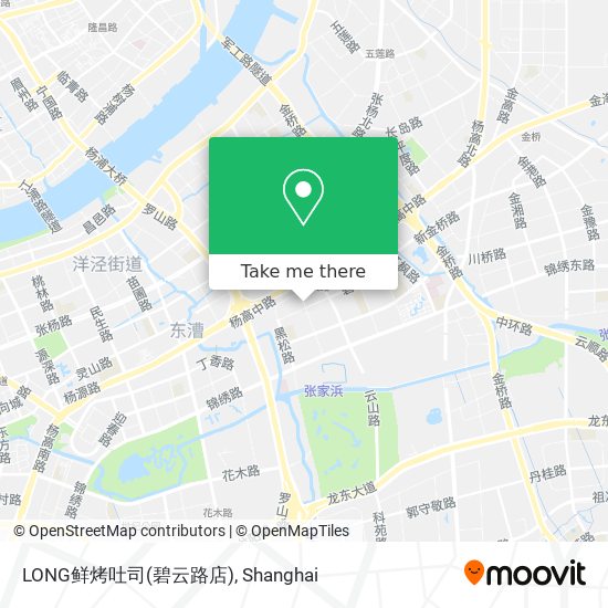 LONG鲜烤吐司(碧云路店) map