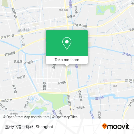 嘉松中路业锦路 map