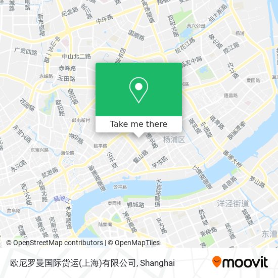 欧尼罗曼国际货运(上海)有限公司 map